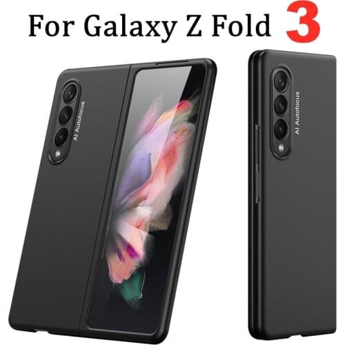 Luxury Ultra Thin Case for Samsung Galaxy Z Fold 3 5G Front Back Protective Cover Bumper on For Galaxy Z Fold3 Fold2 Case Cover