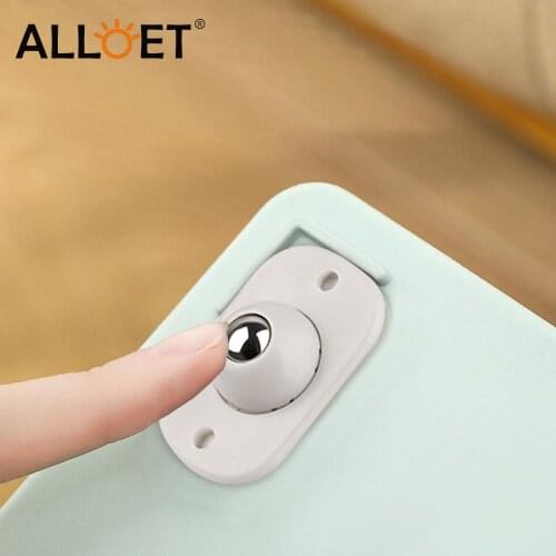 4pcs Caster Pulley Self-Adhesive Universal Pulley Rotating Wheels Swivel Casters Wheel for Furniture Storage Box Roller Cabinet
