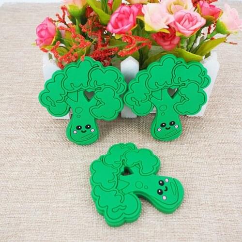 Chenkai 5PCS Silicone Tree Teether Smoothing Pacifier For Baby Sensory Nursing Necklace Bracelet Jewelry Accessories