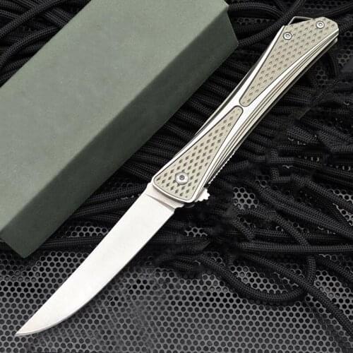 CR-KT 7530 Folding Tactical Knife High Hardness AUS 8 Steel Sharp Blade Ball Bearing System Fast Opening Camping EDC Rescue Tool