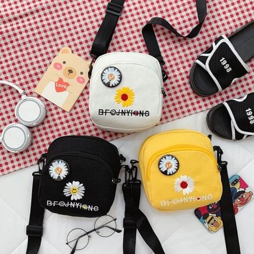 Crossbody Bag For Women Canvas Bag Small square Female Messenger Envelope Phone Wallet Cute Student Retro Daily Classic Box