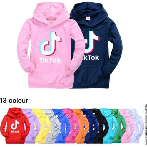 Tik Tok New Sweatshirts for Boy Childrens Sweatshirt Tops for Girls Kids Costume Undefined Boy Clothes Hoodies 2-16Y
