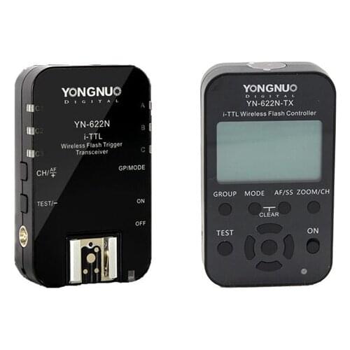 YongNuo YN-622N 1 x TX + 1 x RX i-TTL LCD wireless flash controller wireless flash trigger transceiver For Nikon DSLR