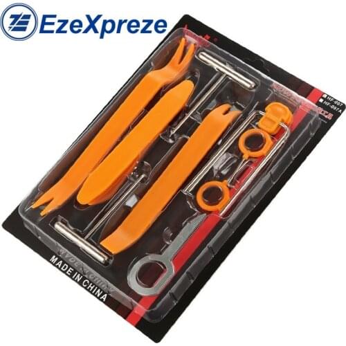 12pcs/set Car Radio Door Clip Panel Trim Dash Audio Removal Open Installer Pry Tool for Auto Vehicle for BMW Audio Removal Pry