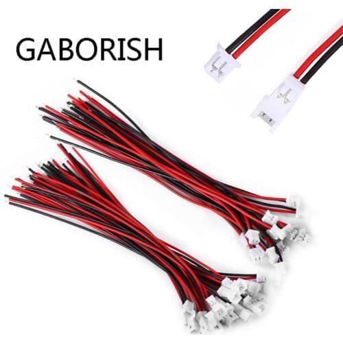 20 Pair Micro JST 1.25 2-Pin Male &Female Connector Plug with Wires Cables