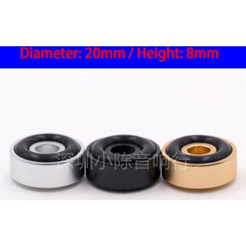 KYYSLB 20*8mm Aluminum Damping Feet Computer Amplifier HIFI Fever Audio Feet Speakers Chassis Tube Amplifier Feet