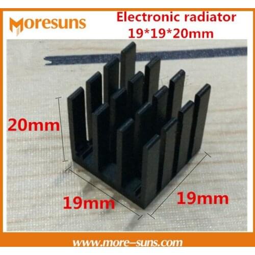 Fast Free Ship 20pcs Electronic radiator 19*19*20mm aluminum radiator quality heat conduction block heatsink
