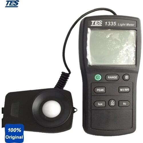 TES-1335 Digital Light Tester Illuminance Meter Measuring Levels Ranging 0 to 400,000 Lux, 0 to 40, 000 fc