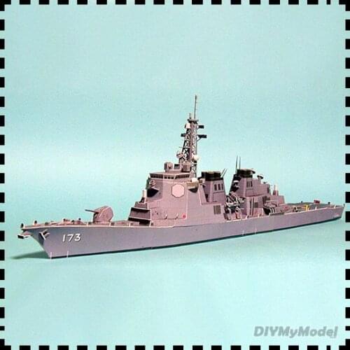 DIYMyModeI Japanese ddg173 King Kong aegis destroyer 1:268 DIY Handcraft Paper Model Kit Handmade Toy Puzzles Gift Movie prop
