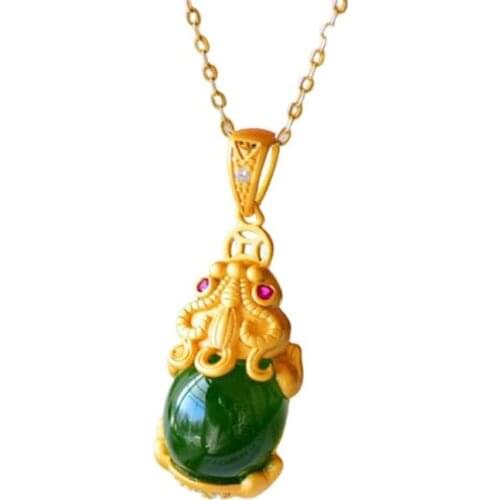 Europese Mode Fijne Vrouw Man Party Verjaardag Huwelijkscadeau Vintage Bixie Zirkoon 24KT Gouden Hanger Charm