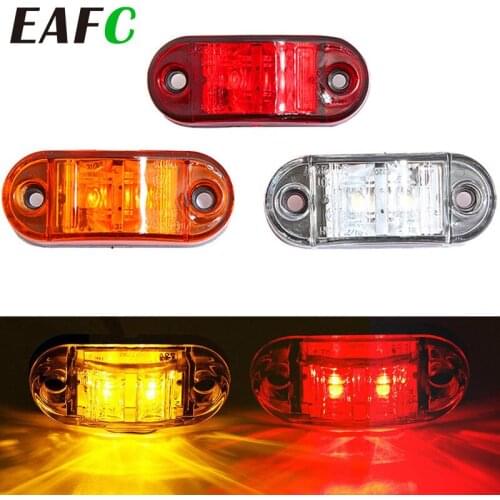 2pcs Led Side Marker Lights for Trailer Trucks Caravan Side Clearance Marker Light Lamp Car Led Warning Tail Light 12v/24v