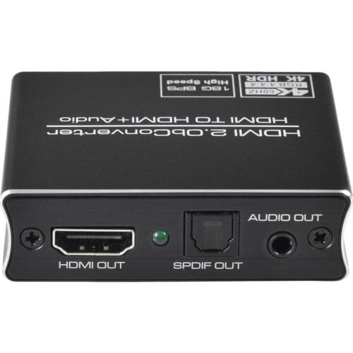HDMI-compatible Audio Extractor + SPDIF + 3.5mm Stereo Audio Converter 4K 1080P Audio Splitter For PS4 TV DVD Home Office