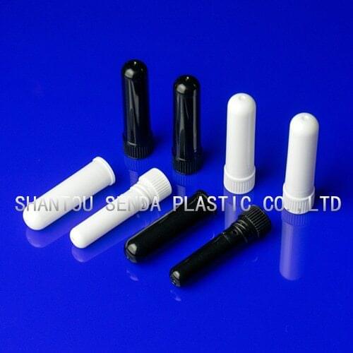 Free shipping 100pcs/lot nasal inhalant Empty Multicolored Nasal Inhalers for Essential Oil of Single Use black color