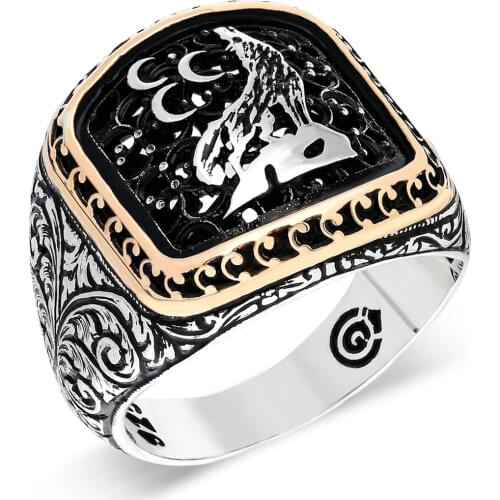 Pure Sterling Silver Ring 925 For Men Patterned Unique Design 7 Variations Stamped High Quality Turkish Jewelry