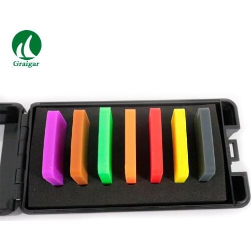 Durometer Shore A Hardness Test Block Kit HA Hardness Test Block 7 Pieces