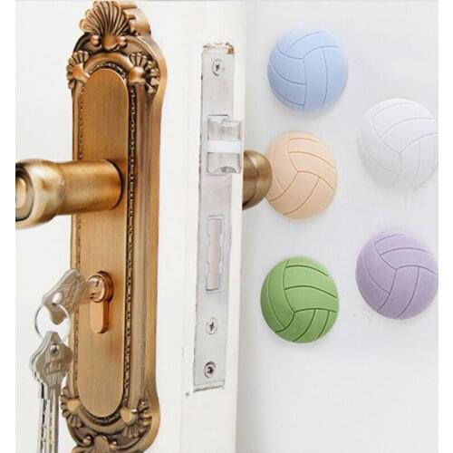 Soft Rubber Silicon Door Crash Pad Wall Protector Cute Cartoon Self Adhesive Door Stopper Door Fender Stickers Door Lock Pad