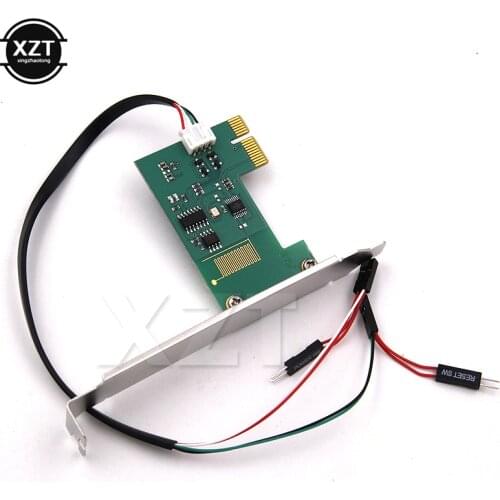 Newest Mini PCI-e Desktop PC Remote Controller 20m Wireless Restart Switch Turn On/OFF For Desktop Computer