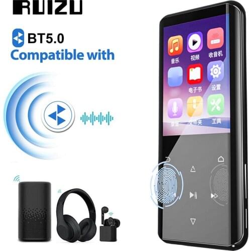 Newest RUIZU D25 Bluetooth 5.0 MP4 player Built-in Speaker 2.4 inch Curved Screen With FM Radio,Recording,E-Book,Music,Video