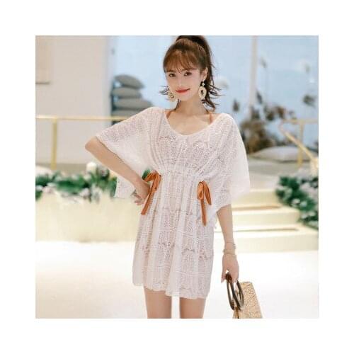 New pregnant women bathing suits female belly conservative long cover leg cover arm loose hot spring maternity