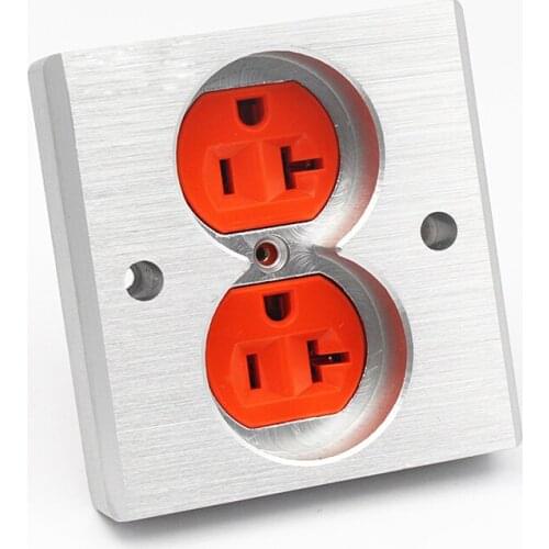 ONE pcs 20mm 86mm*86mm HIFI Wall Plate US AC Power Outlet Receptacle Socket Cover Board