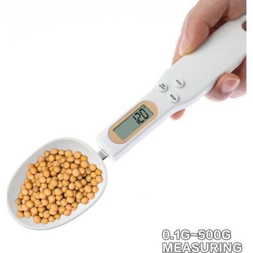 500g/0.1g Portable Spoon Scale With LCD Display Digital High Precision Measuring Scale Baking Tool Kitchen Accessories