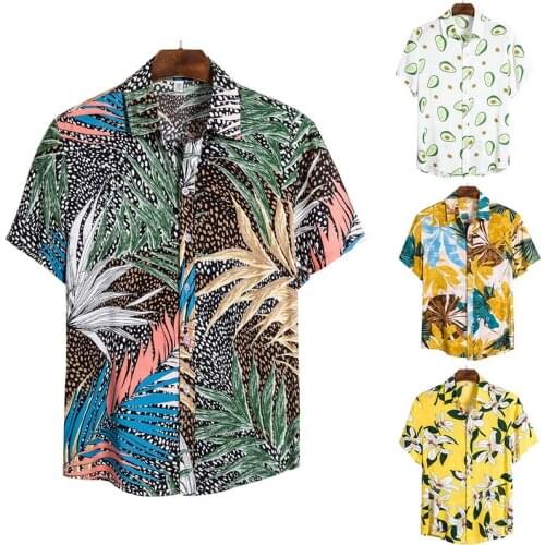 Floral shirt series high quality printed short sleeve Lapel shirt