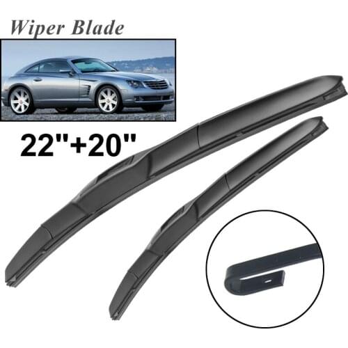 Okowiper RHD & LHD Front Wiper Blades For Chrysler Crossfire 2004 - 2008 Windshield Windscreen Front Window 22"+20"