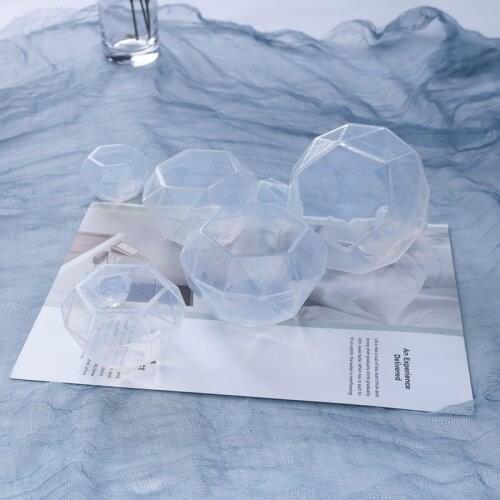 DIY Epoxy Diamond Silicone Mold Free Polishing High Mirror Resin Mold Crystal Jewelry Decoration Resin Molds for Jewelry