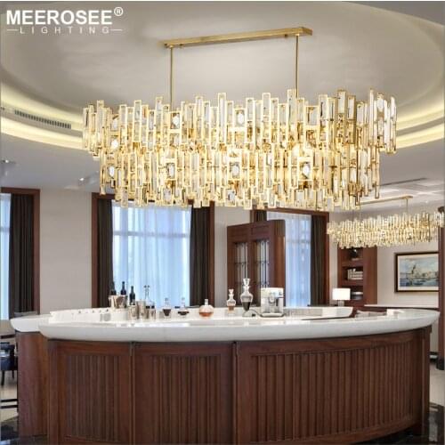 Modern Pendant Lights Led Crystal Abajur North Europe Style Dining Room Rectangle Pendant Lighting Restaurant Luminaire Suspendu