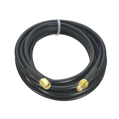 1Pcs RG58 Cable SMA Male Plug to SMA Female Jack Nut Bulkhead Connecor Straight RF Jumper pigtail 6inch~20M