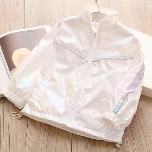 2021 Spring Autumn Girls Windbreaker Coat Jackets Baby Kids Cartoon Printing Hooded Outwear For Baby Kids Coats Jacket Clothing