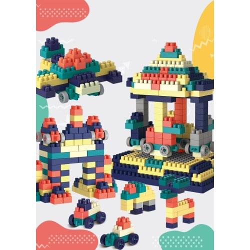 220-520 Pcs DIY Building Blocks Classic Early Childhood Education Educational Plastic Building Blocks Children City Toys Kids