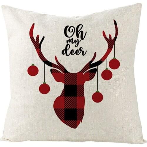 45*45 Santa Snowman Hugging Pillowcase Christmas Childrens Pillowcase Home Decor Pillowcase New Year 2022 Navidad 2021