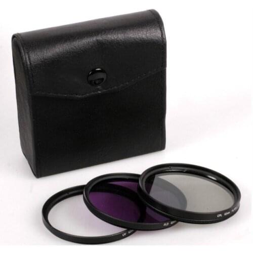 49mm Filter kit set 49 mm UV FLD CPL Circular+Filter Case wallet bag for Camera canon nikon sony lens free tracking number