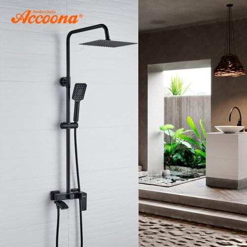 Accoona Black Shower Faucets