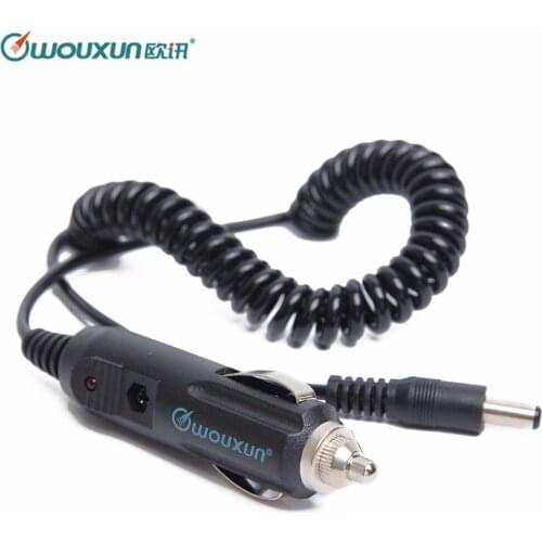 Original Wouxun Car Charger Line Cable for Wouxun KG-UVD1P KG-UV8D KG-UV9D Plus Walkie Talkie 2 Way Radio Ham Radio