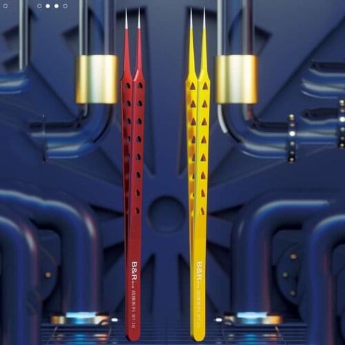 B&R laster high-precision tweezers with suture steps are suitable for disassembly and repair of precision parts