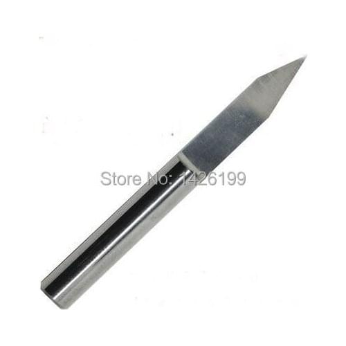 Free Shipping 10PCS 4mm 45 Degree 0.1MM End mill Carbide PCB CNC Engraving Bits ,Engrave Wood Acrylic PVC Metal tool