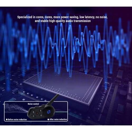 1200meters Intercom Distance Bluetooth-compatible 5.1 Earphone Motorcycle Helmet Props