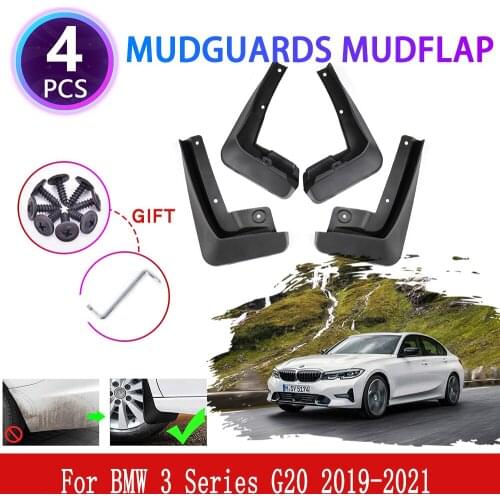 For BMW 3 Series G20 Sedan Saloon 2019 2020 Mudguards Mudflaps Fender Mud Flap Splash Mud Guards Cover Protect Car Accessories