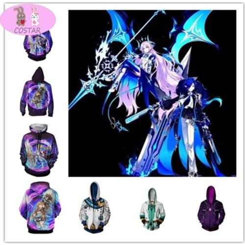 COSTAR Game ELSWORD Cosplay protagonist Hoodie Costumes Men and Women Sw0eater Game Jacket 3D Digital Print New