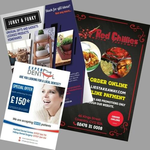 500Pcs A3/A4/A5 Double Side Custom Flyer Print Design Leaflet Poster Full Colour Printing Advertising