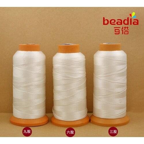 Hot Sale Durable 700M/480m/300m 0.25mm/0.50mm/0.75mm Nylon Waxed Thread string Cord jewely findings for DIY Stitching Thread