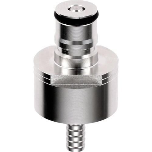1Pc Homebrew Stainless Steel Carbonation Cap Ball Lock Type w 5/16" Barb fit for Soft PET Bottle of Cola Soda Beer 60*32mm