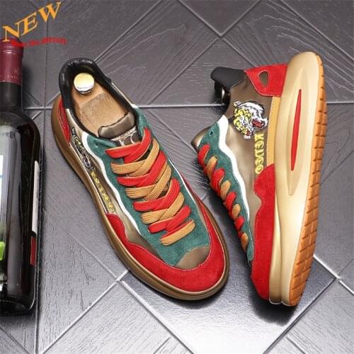 Autumn Leather Punk Men Sneakers Hip Hop Casual Shoes High Tops Martin Shoes Trainers Ankle Boots Zapatillas Hombre