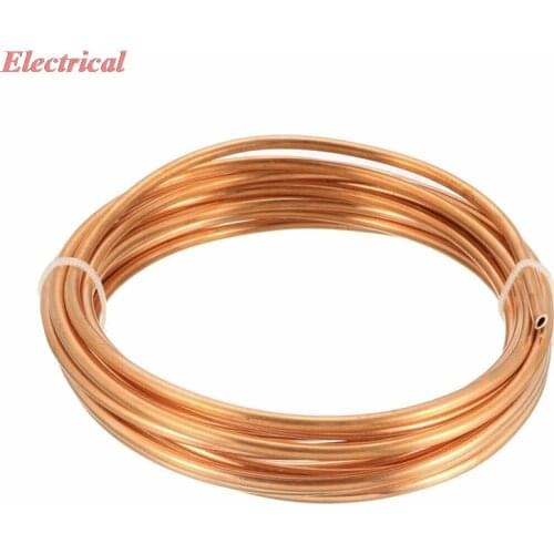 Refrigeration Tubing 3mm OD 2mm ID 9.8Ft Length Copper Tubing Coil