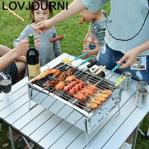 Mini Parrilla Grelha Para Churasqueira Smoker Gril Barbeque Carbon Charcoal Churrasco Bbq Commercial Grill Barbacoa Barbecue