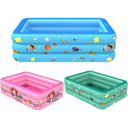 Multifunction Family Childrens Fishing Ocean Bobo Ball Pool PVC Square Three Layers Outdoor Adult Swimming Pool Inflatable Toys