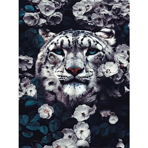 Flower DIY Embroidery 11CT Cross Stitch Kits Craft Needlework Set Cotton Thread Printed Canvas Home Decoration On Sale Room