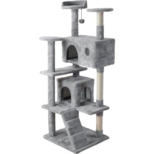 Cheap Cat Scratching Tree with Balls Fast shipping Pet Cat Toy Scratching Condo Furniture Scratch Post